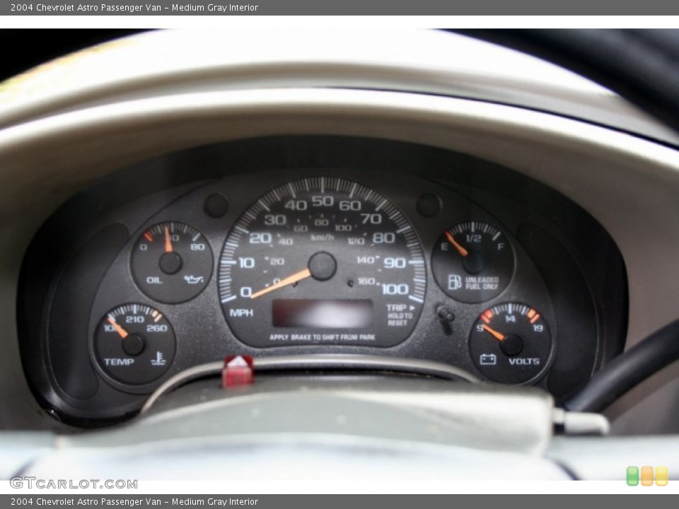 Medium Gray Interior Gauges for the 2004 Chevrolet Astro Passenger Van #59957982