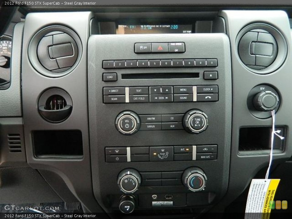 Steel Gray Interior Controls for the 2012 Ford F150 STX SuperCab #59959010