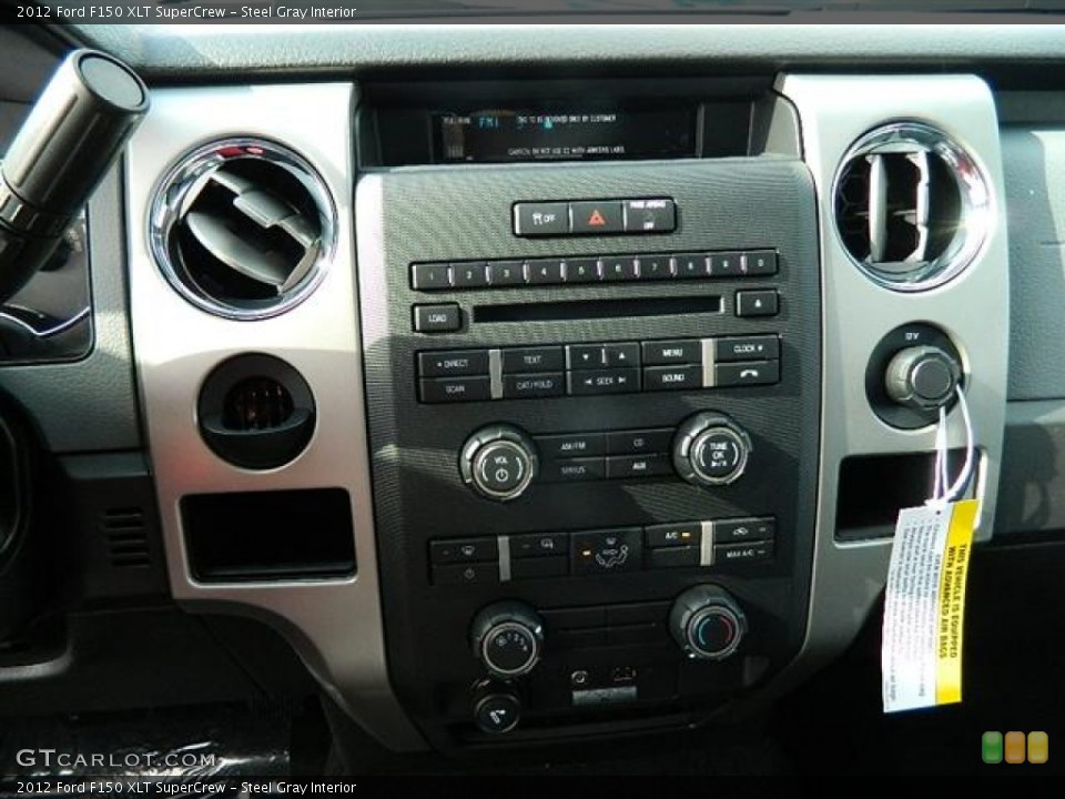Steel Gray Interior Controls for the 2012 Ford F150 XLT SuperCrew #59960304