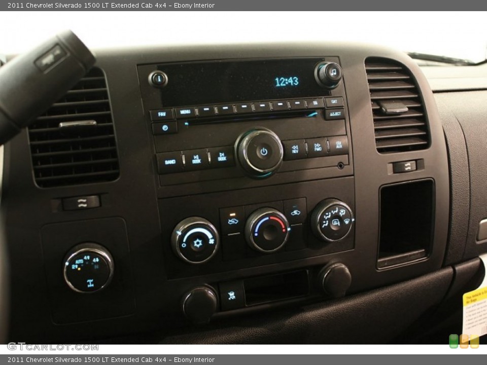Ebony Interior Controls for the 2011 Chevrolet Silverado 1500 LT Extended Cab 4x4 #59960793