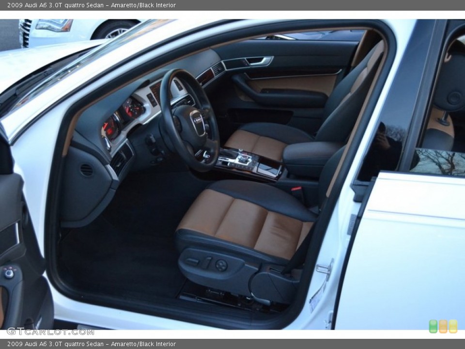 Amaretto/Black Interior Photo for the 2009 Audi A6 3.0T quattro Sedan #59961399