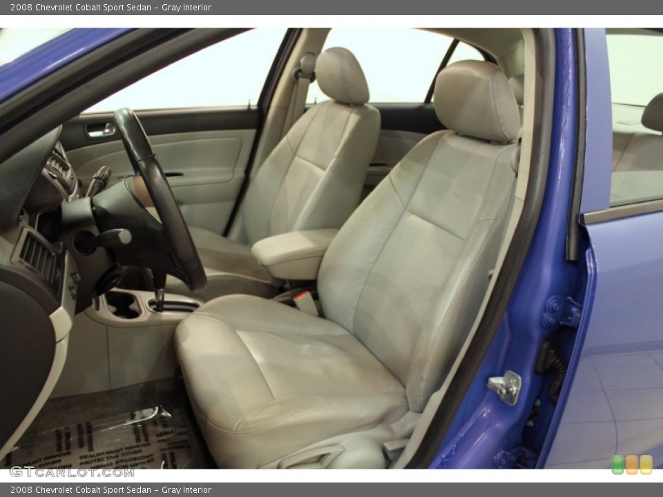 Gray Interior Front Seat for the 2008 Chevrolet Cobalt Sport Sedan #59962227