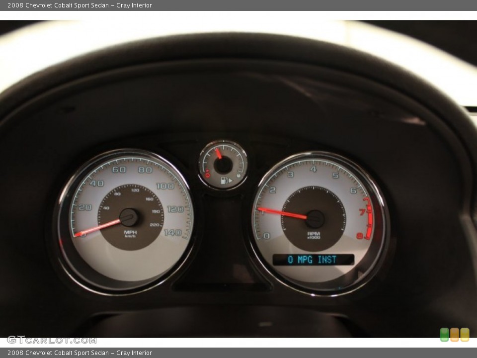 Gray Interior Gauges for the 2008 Chevrolet Cobalt Sport Sedan #59962236