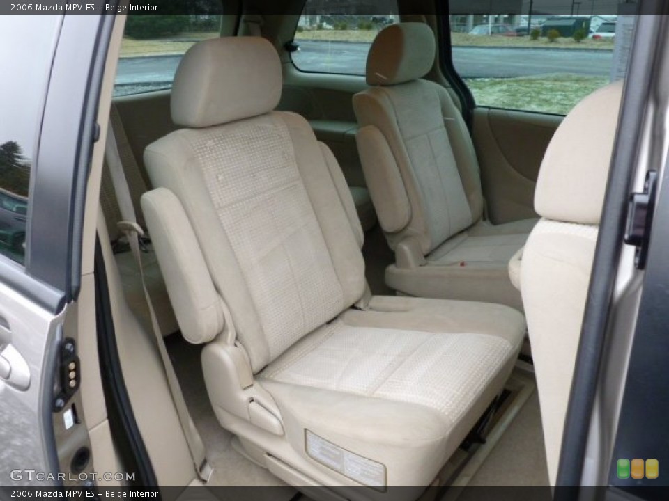 Beige Interior Rear Seat for the 2006 Mazda MPV ES #59963802