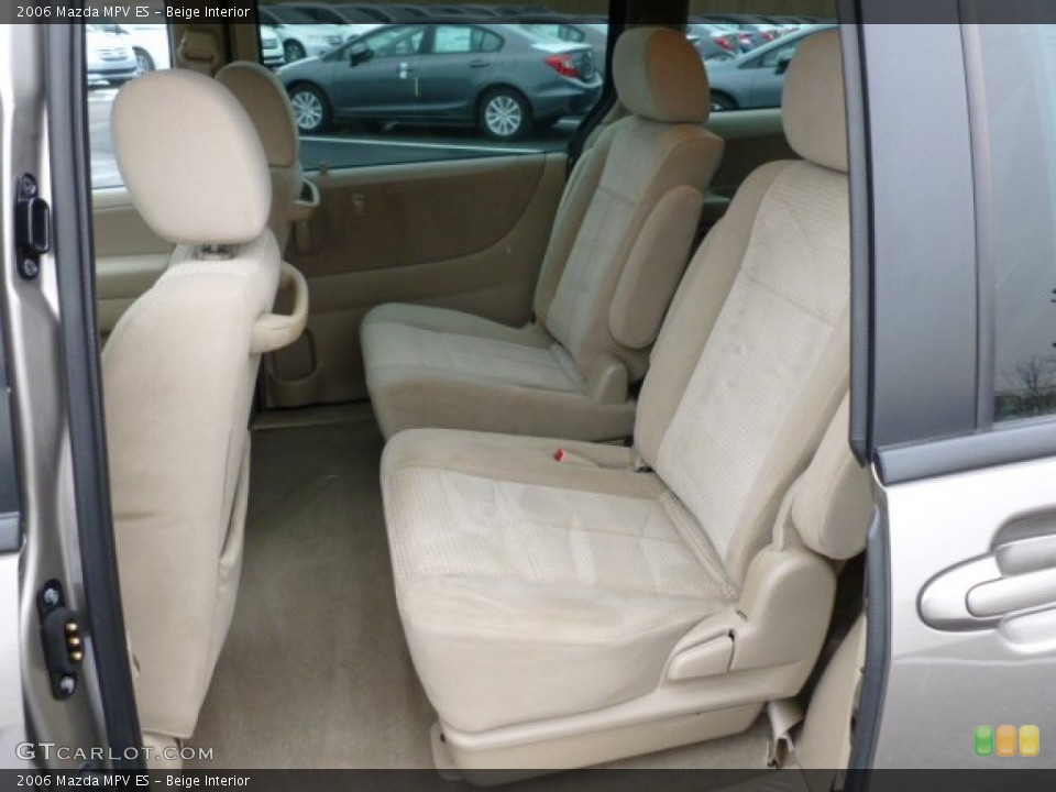 Beige Interior Rear Seat for the 2006 Mazda MPV ES #59963820