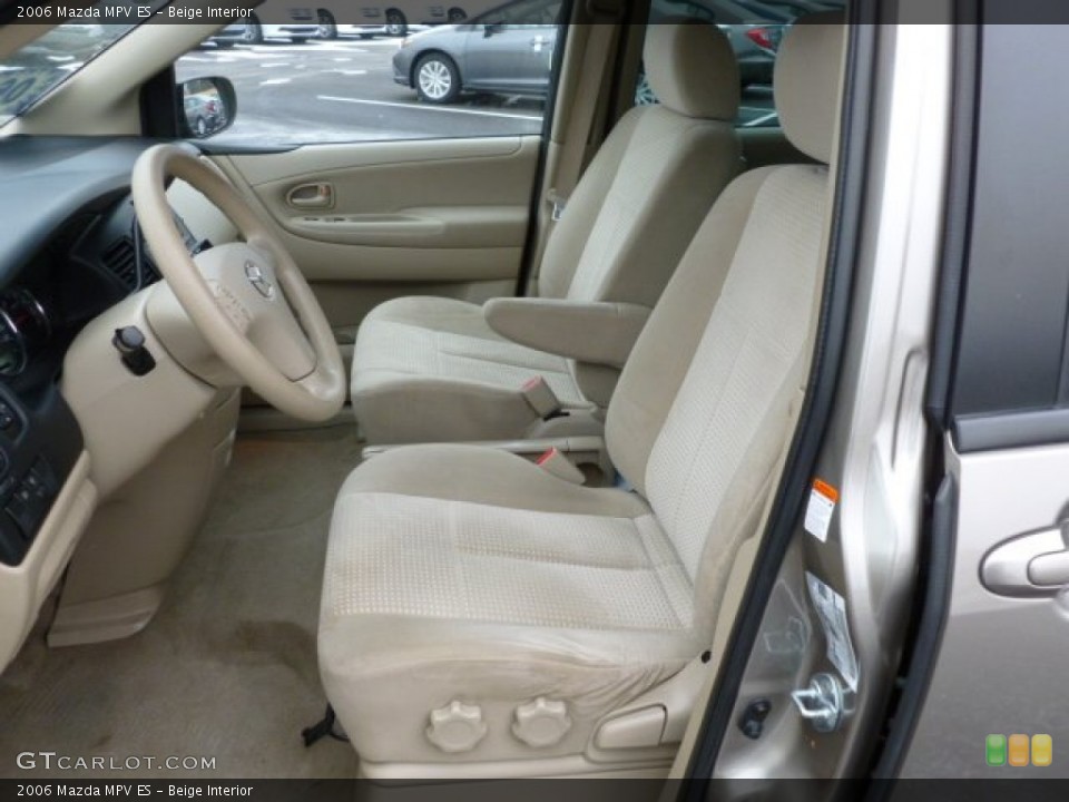 Beige Interior Front Seat for the 2006 Mazda MPV ES #59963835