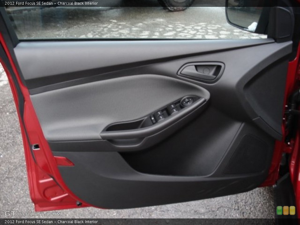 Charcoal Black Interior Door Panel for the 2012 Ford Focus SE Sedan #59965295