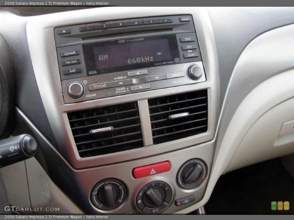 Ivory Interior Controls for the 2009 Subaru Impreza 2.5i Premium Wagon #59966810