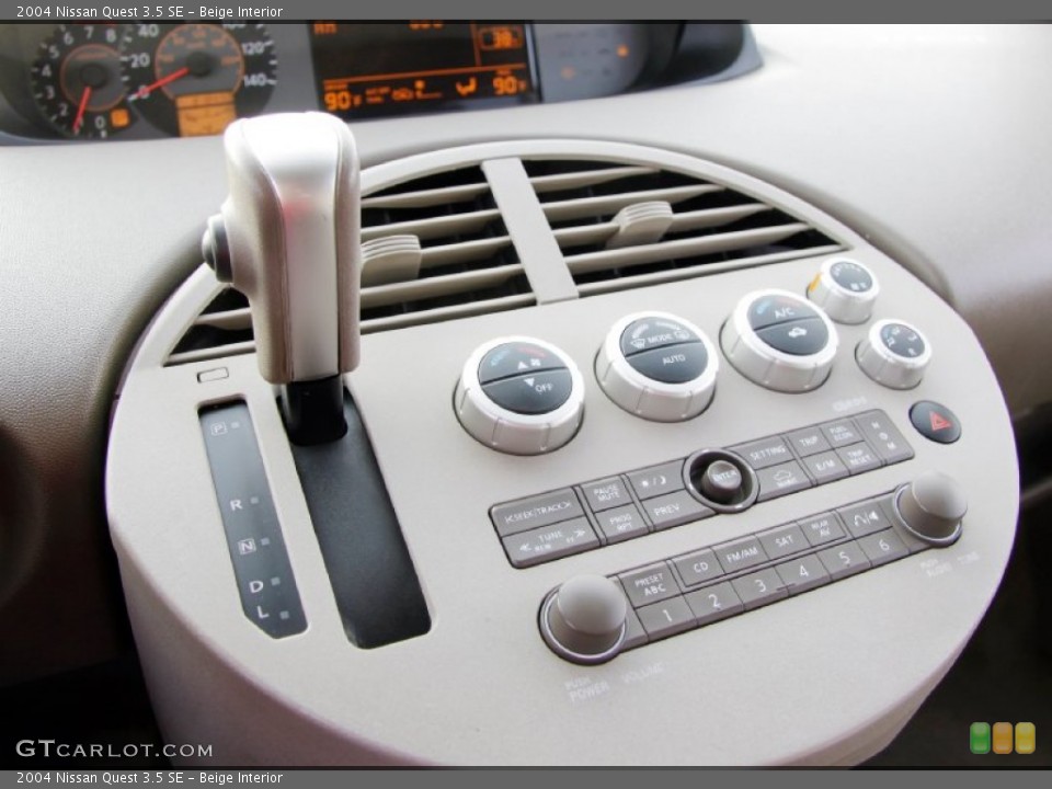 Beige Interior Controls for the 2004 Nissan Quest 3.5 SE #59967491