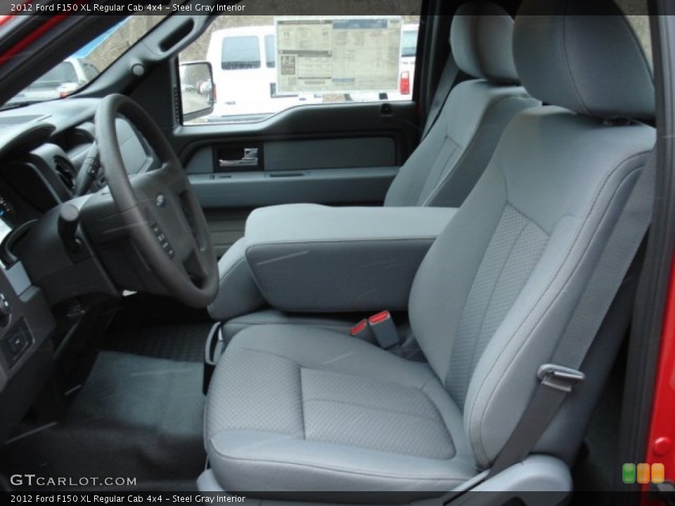 Steel Gray Interior Photo for the 2012 Ford F150 XL Regular Cab 4x4 #59970790
