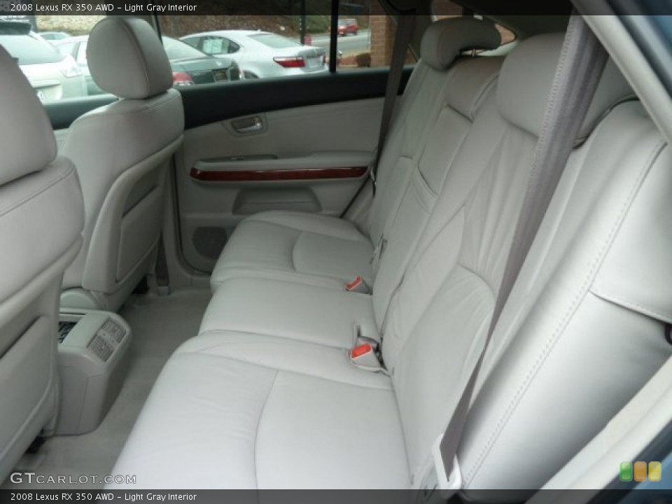 Light Gray Interior Rear Seat for the 2008 Lexus RX 350 AWD #59971717