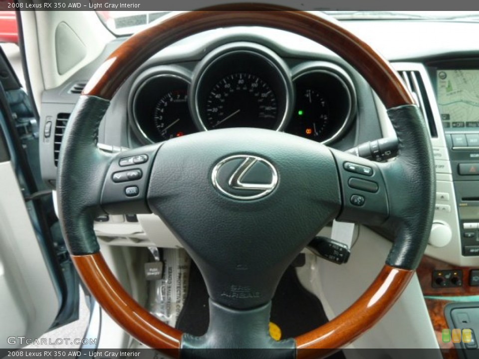 Light Gray Interior Steering Wheel for the 2008 Lexus RX 350 AWD #59971753