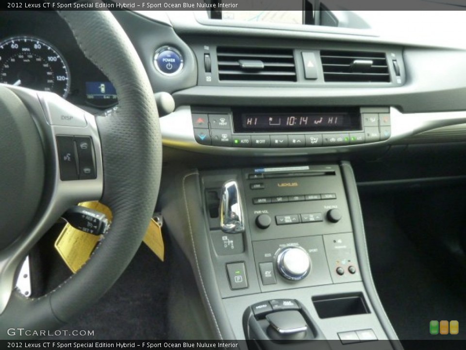 F Sport Ocean Blue Nuluxe Interior Controls for the 2012 Lexus CT F Sport Special Edition Hybrid #59972470