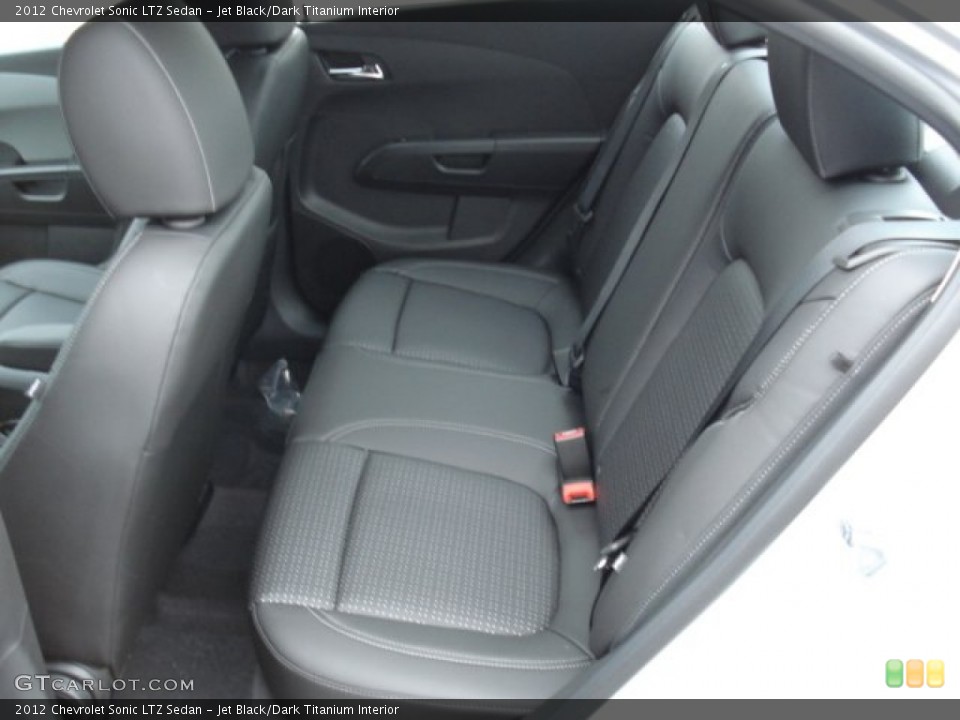Jet Black/Dark Titanium Interior Rear Seat for the 2012 Chevrolet Sonic LTZ Sedan #59974806
