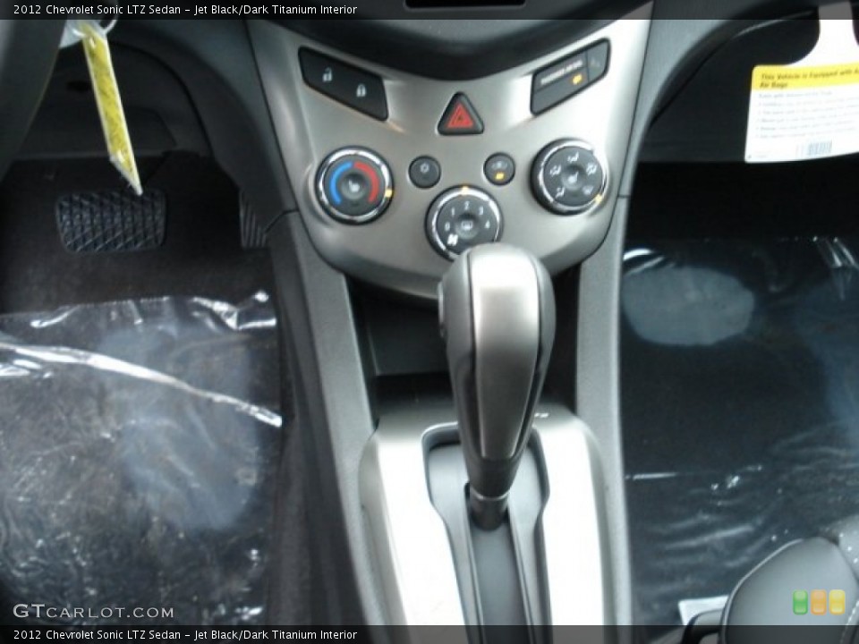 Jet Black/Dark Titanium Interior Transmission for the 2012 Chevrolet Sonic LTZ Sedan #59974821