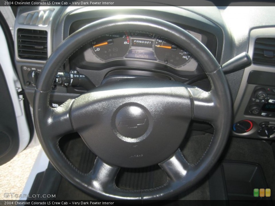 Very Dark Pewter Interior Steering Wheel for the 2004 Chevrolet Colorado LS Crew Cab #59975448