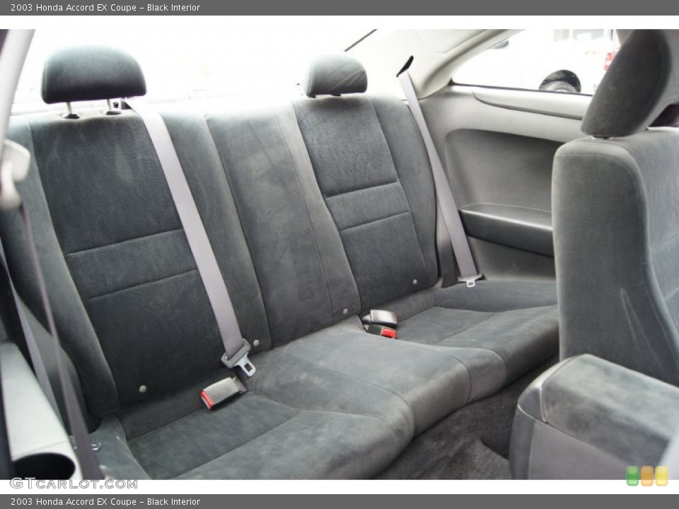 Black Interior Rear Seat for the 2003 Honda Accord EX Coupe #59975592