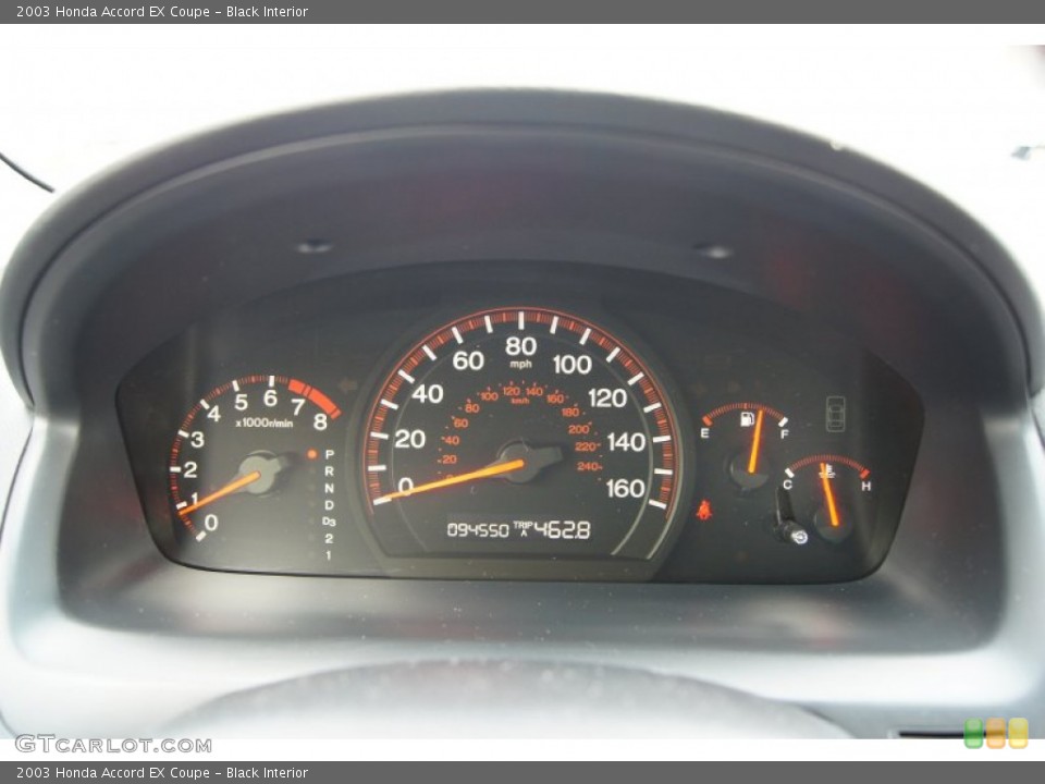 Black Interior Gauges for the 2003 Honda Accord EX Coupe #59975622