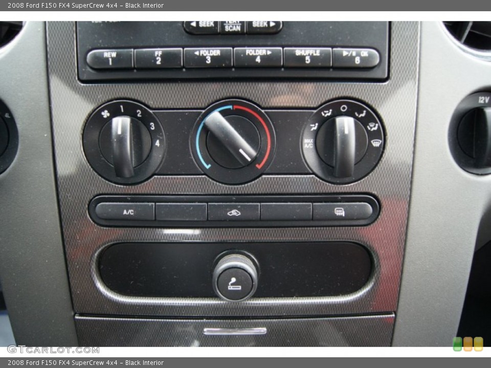 Black Interior Controls for the 2008 Ford F150 FX4 SuperCrew 4x4 #59975748