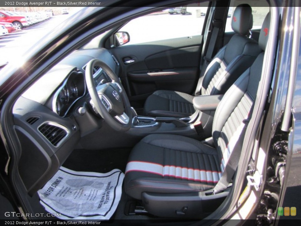 Black/Silver/Red Interior Photo for the 2012 Dodge Avenger R/T #59977197