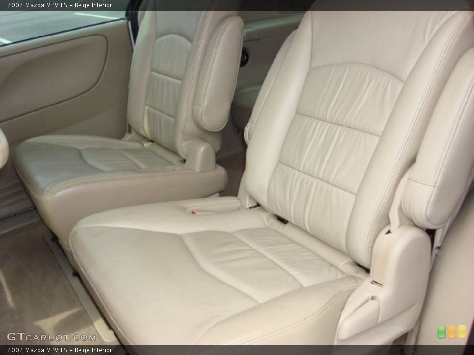 Beige Interior Rear Seat for the 2002 Mazda MPV ES #59978178