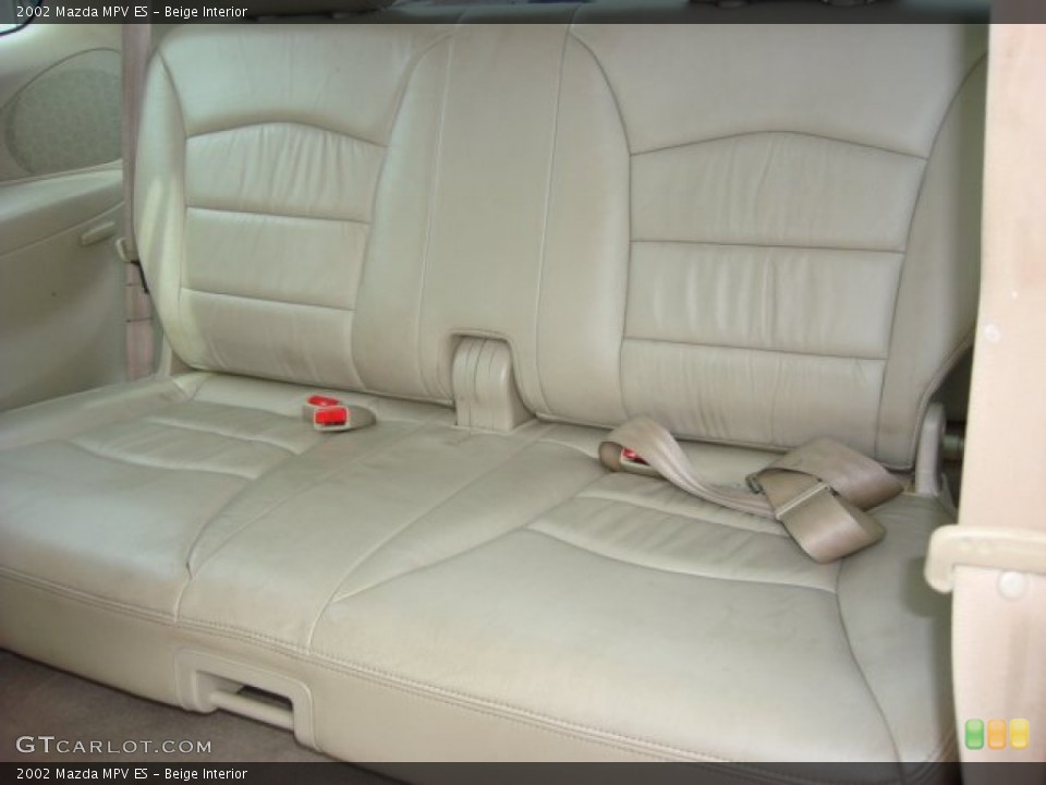 Beige Interior Rear Seat for the 2002 Mazda MPV ES #59978181