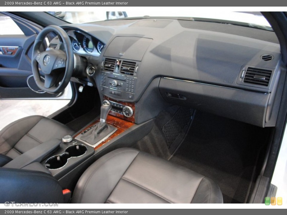 Black AMG Premium Leather Interior Dashboard for the 2009 Mercedes-Benz C 63 AMG #59979576