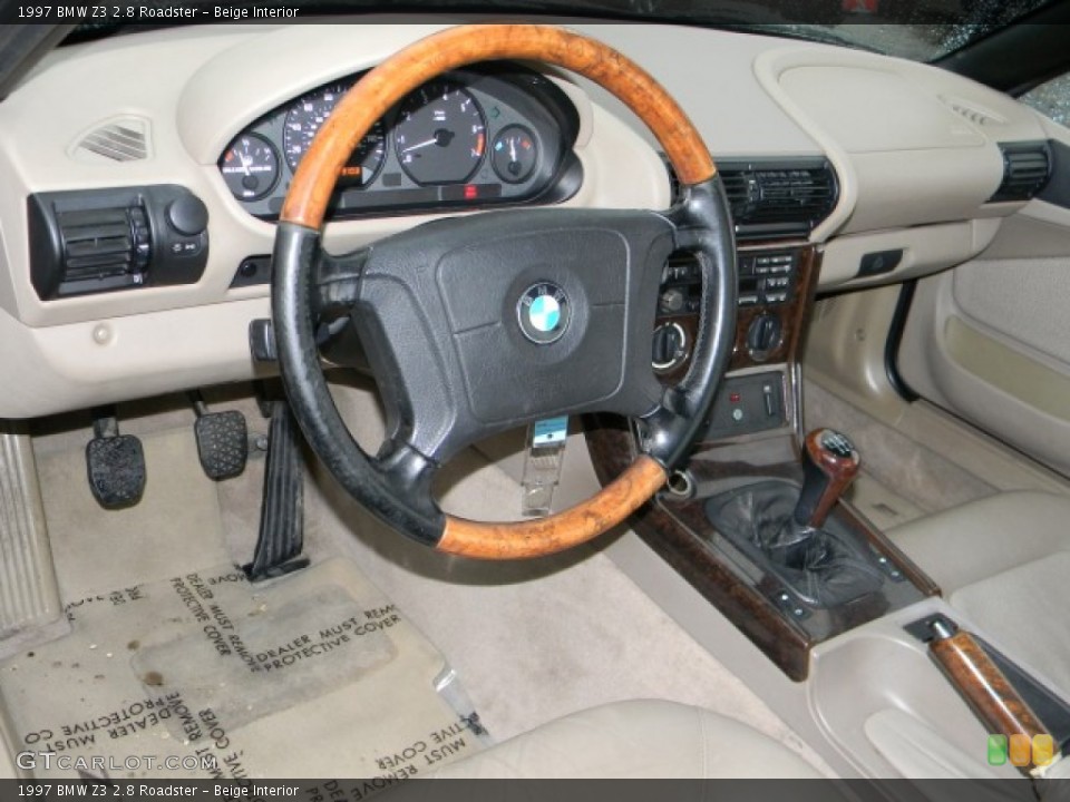 Beige Interior Dashboard for the 1997 BMW Z3 2.8 Roadster #59982366