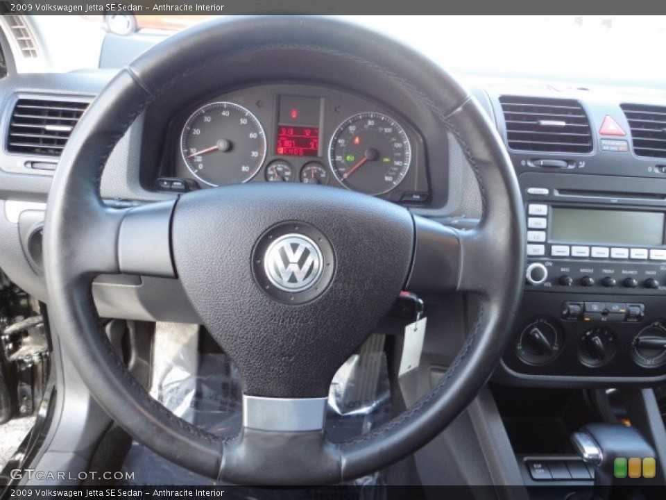 Anthracite Interior Steering Wheel for the 2009 Volkswagen Jetta SE Sedan #59983041