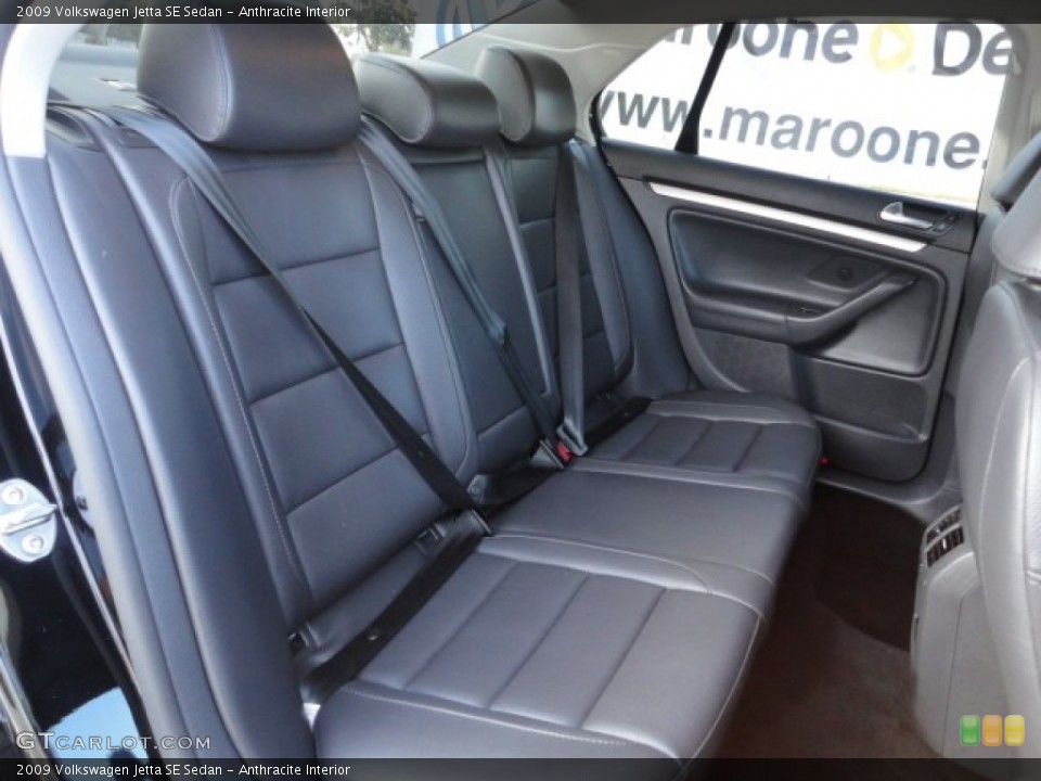 Anthracite Interior Rear Seat for the 2009 Volkswagen Jetta SE Sedan #59983107