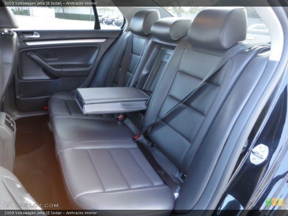 Anthracite Interior Rear Seat for the 2009 Volkswagen Jetta SE Sedan #59983118