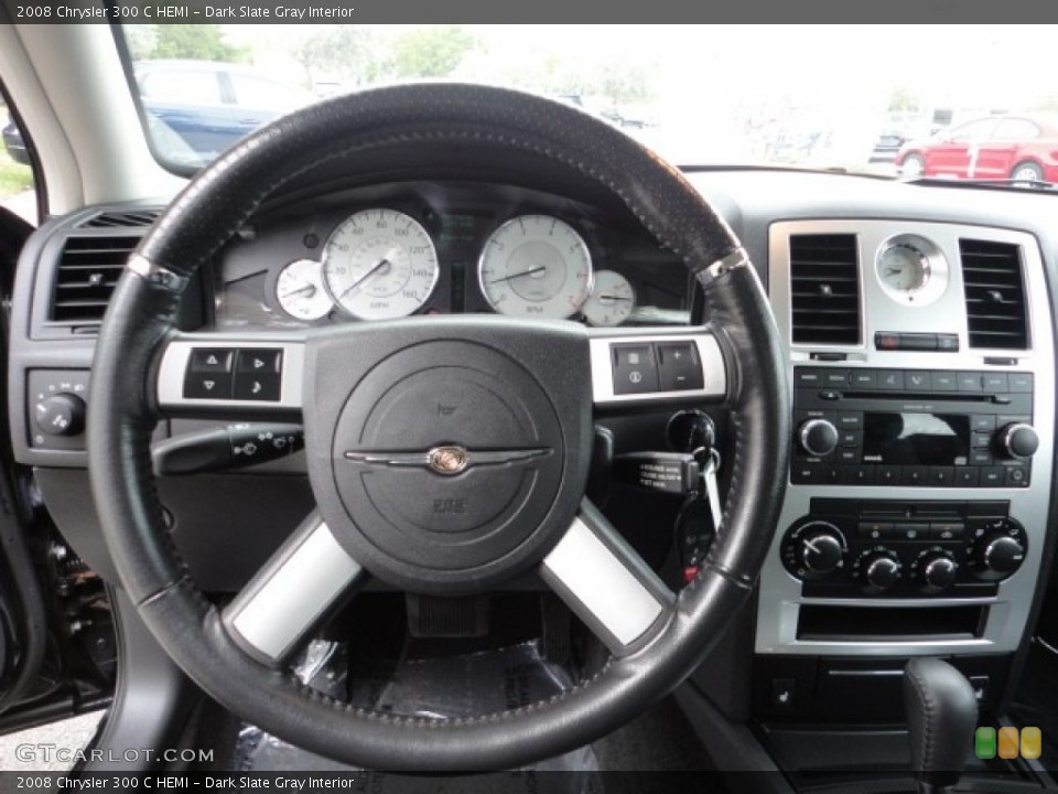Dark Slate Gray Interior Steering Wheel for the 2008 Chrysler 300 C HEMI #59983464