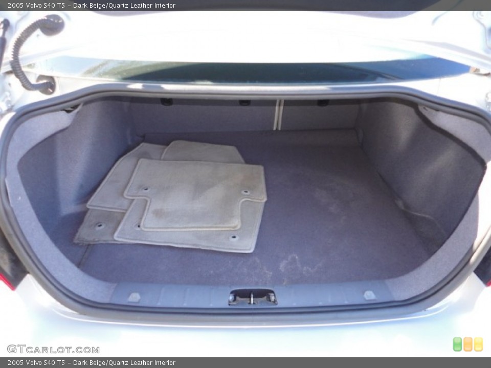 Dark Beige/Quartz Leather Interior Trunk for the 2005 Volvo S40 T5 #59983769