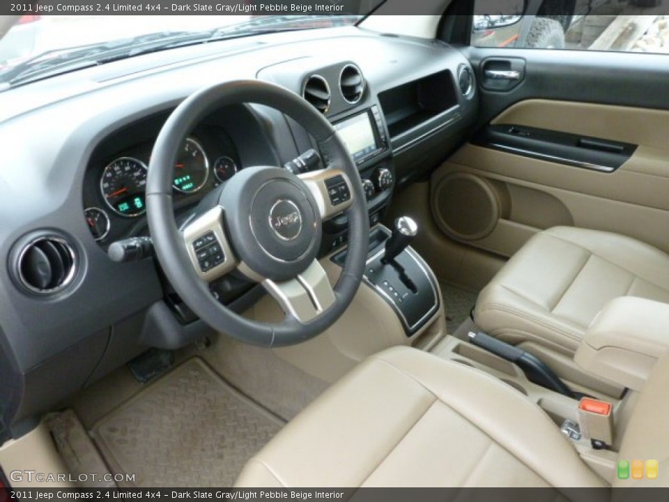 Dark Slate Gray/Light Pebble Beige Interior Photo for the 2011 Jeep Compass 2.4 Limited 4x4 #59983771