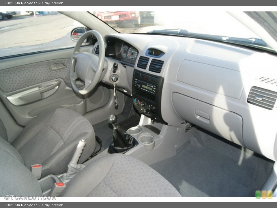 Gray Interior Dashboard for the 2005 Kia Rio Sedan #59986110
