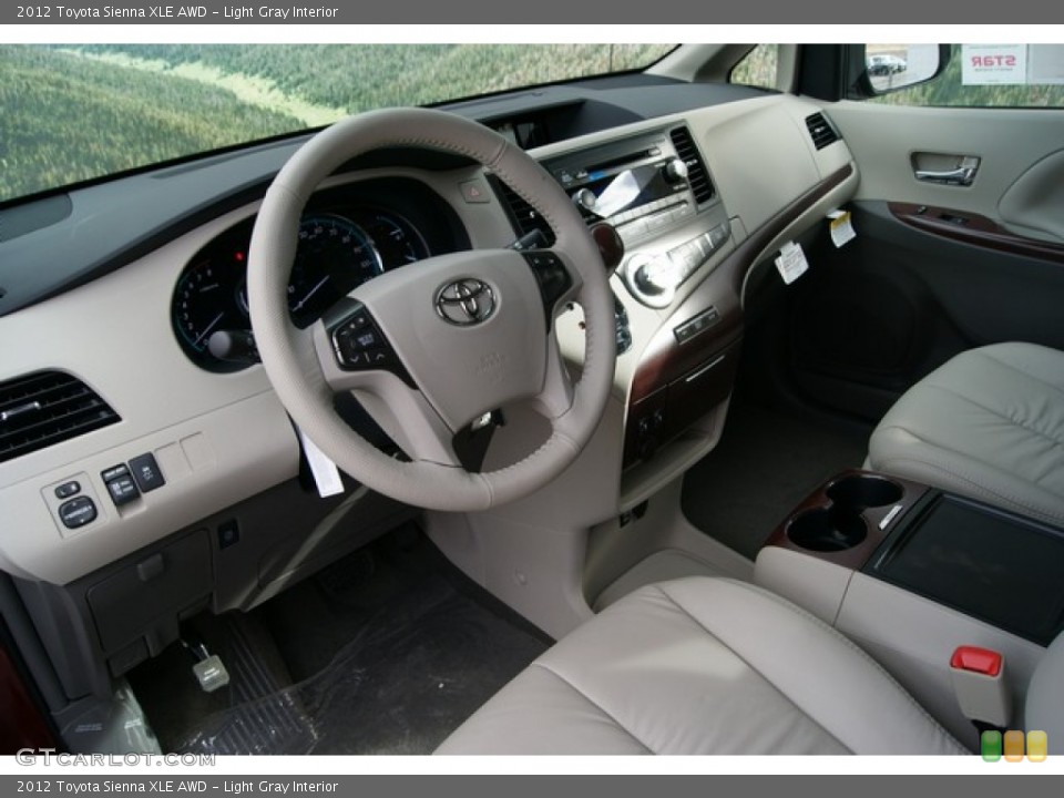 Light Gray Interior Dashboard for the 2012 Toyota Sienna XLE AWD #59987883