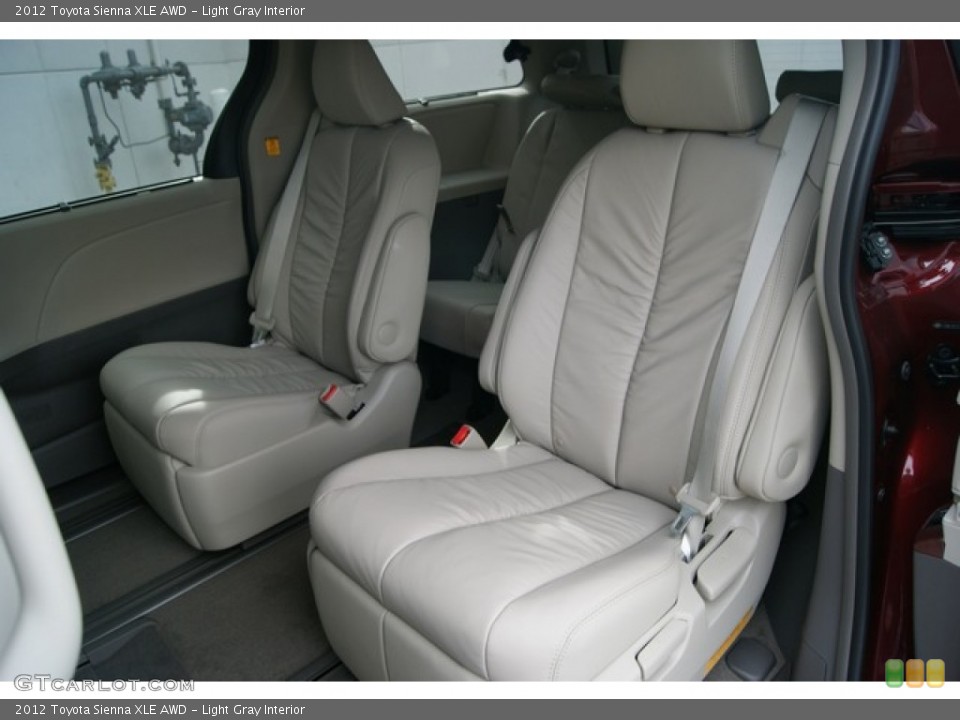 Light Gray Interior Rear Seat for the 2012 Toyota Sienna XLE AWD #59987916