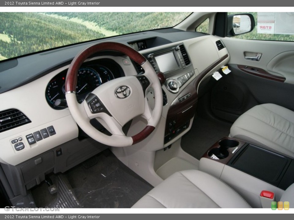 Light Gray Interior Dashboard for the 2012 Toyota Sienna Limited AWD #59988048