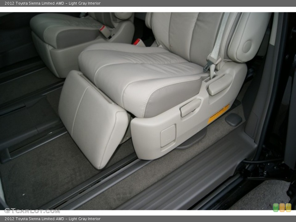 Light Gray Interior Rear Seat for the 2012 Toyota Sienna Limited AWD #59988113