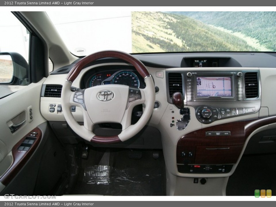 Light Gray Interior Dashboard for the 2012 Toyota Sienna Limited AWD #59988141