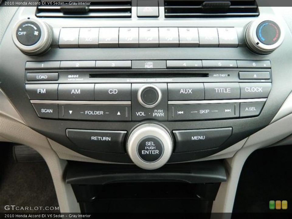 Gray Interior Audio System for the 2010 Honda Accord EX V6 Sedan #59989981