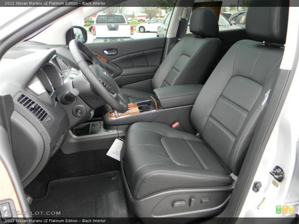 Black Interior Front Seat for the 2012 Nissan Murano LE Platinum Edition #59990057