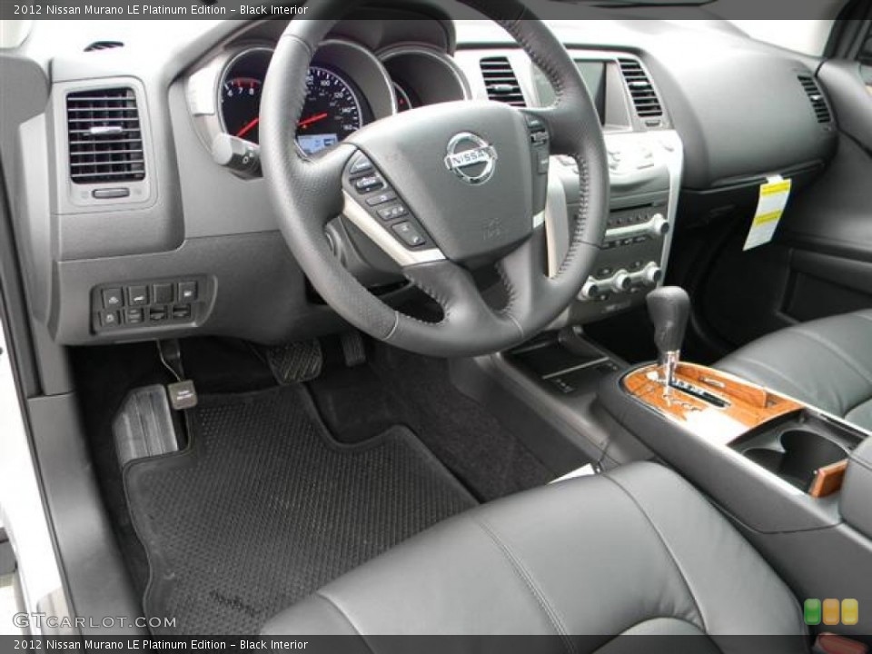 Black Interior Photo for the 2012 Nissan Murano LE Platinum Edition #59990068