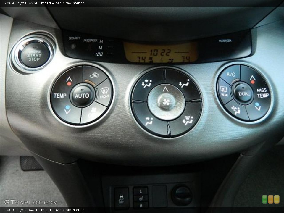 Ash Gray Interior Controls for the 2009 Toyota RAV4 Limited #59990651