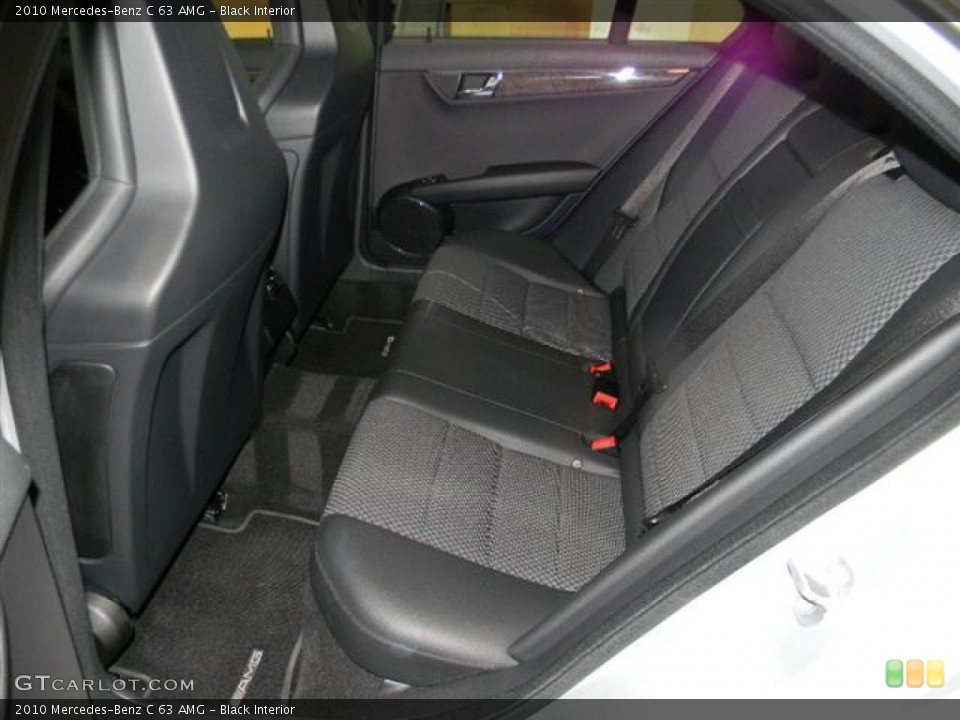 Black Interior Rear Seat for the 2010 Mercedes-Benz C 63 AMG #59991031