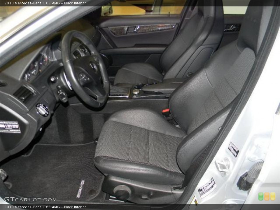 Black Interior Front Seat for the 2010 Mercedes-Benz C 63 AMG #59991060