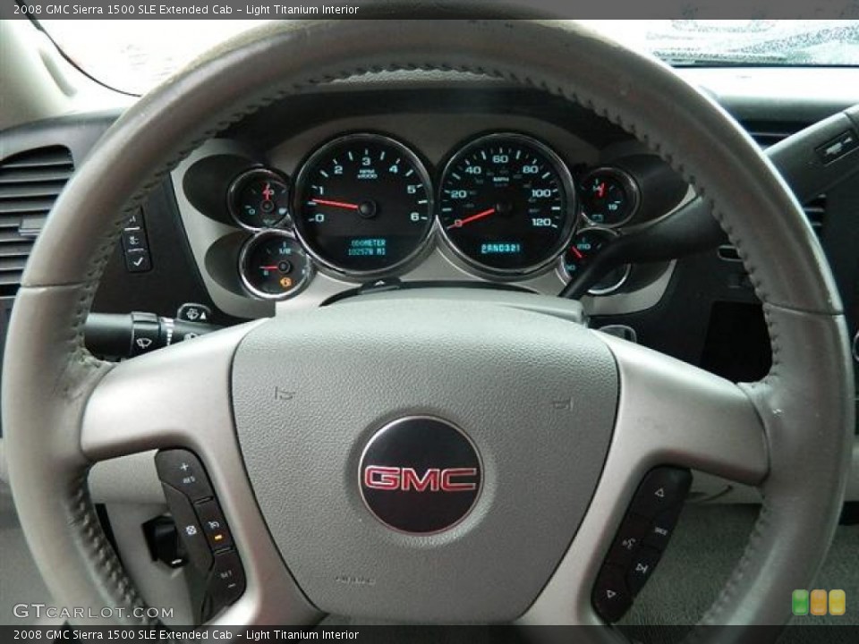 Light Titanium Interior Steering Wheel for the 2008 GMC Sierra 1500 SLE Extended Cab #59991152