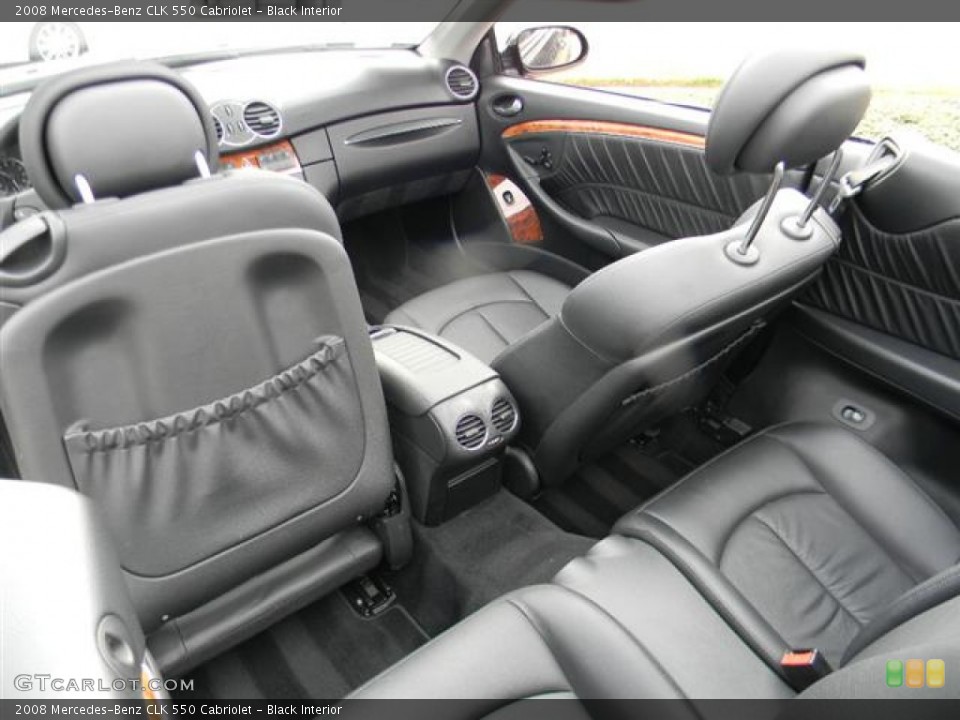 Black Interior Photo for the 2008 Mercedes-Benz CLK 550 Cabriolet #59992081