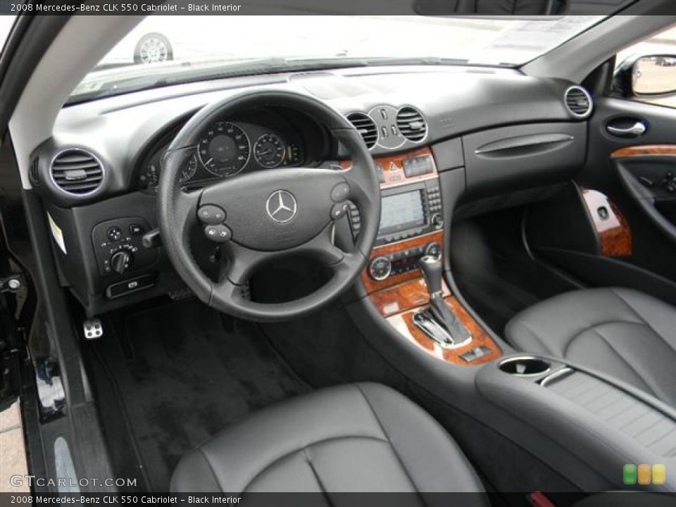 Black 2008 Mercedes-Benz CLK Interiors