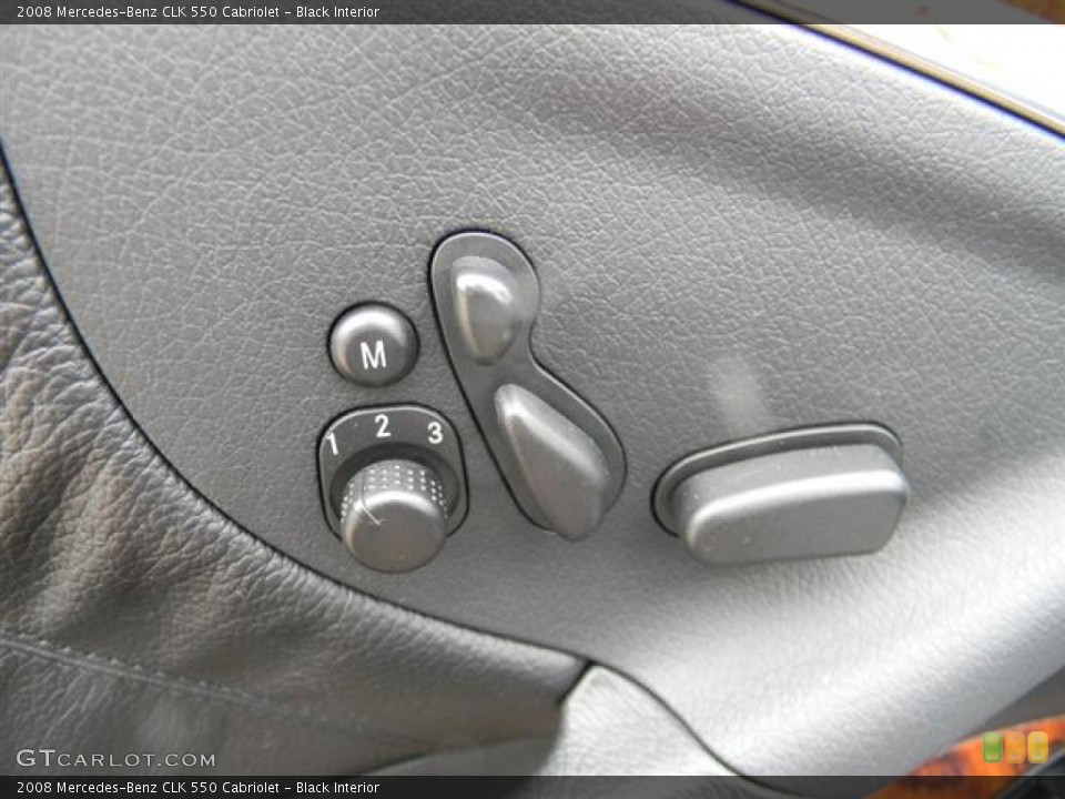 Black Interior Controls for the 2008 Mercedes-Benz CLK 550 Cabriolet #59992152